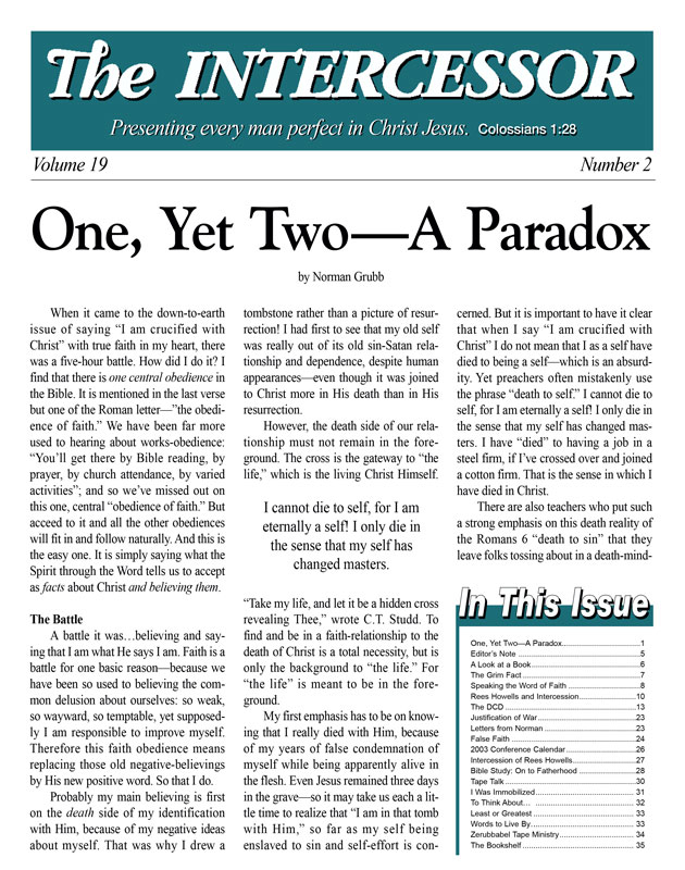 Rees Howells And Intercession From The Intercession Of Rees Howells