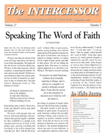 The Intercessor, Vol 21 No 3