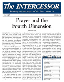 The Intercessor, Vol 23 No 1